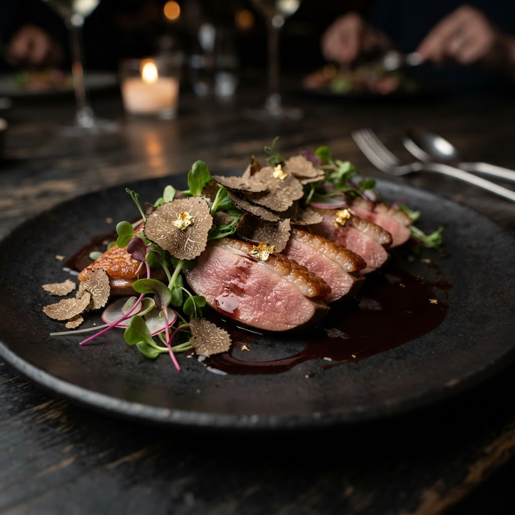 Michelin star plated dish